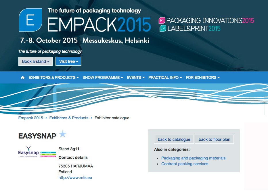 Empack - 2015 - Easysnap - The One Hand Opening Unit Dose