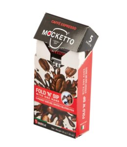 Easysnap Mocketto Gel Coffe packaging one hand opening