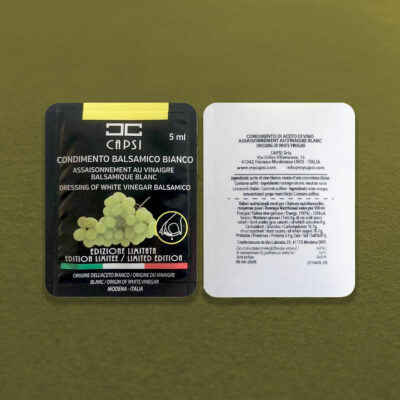 Balsamic vinegar white Easysnap single dose Easysnap Technology