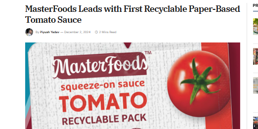 Food Infotech Masterfoods Easysnap Technology