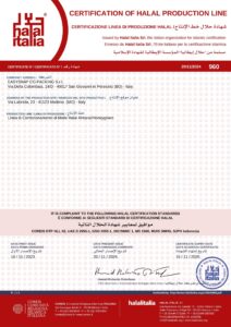 Certificate Halal Easysnap Co-Packing Single Dose