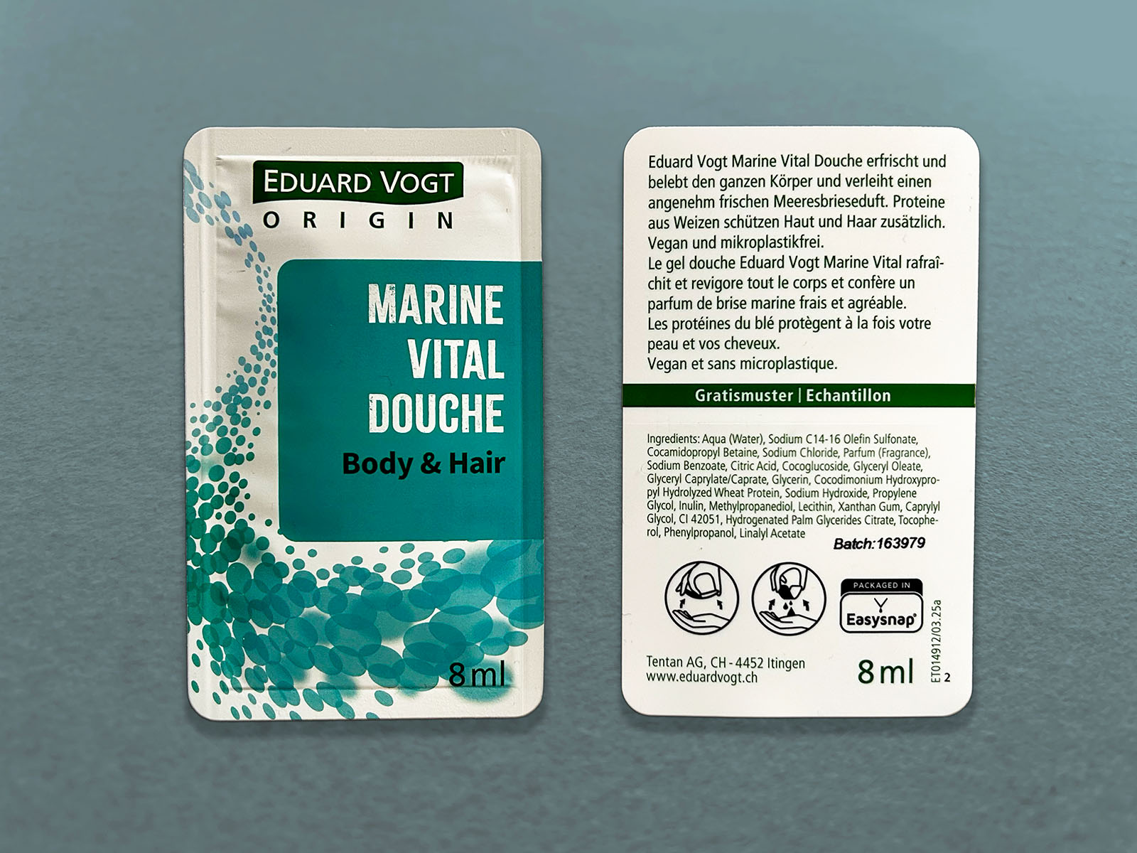 Eduard Vogt Easysnap Single dose easy opening packaging