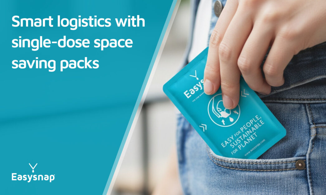 Space saving design single dose packaging