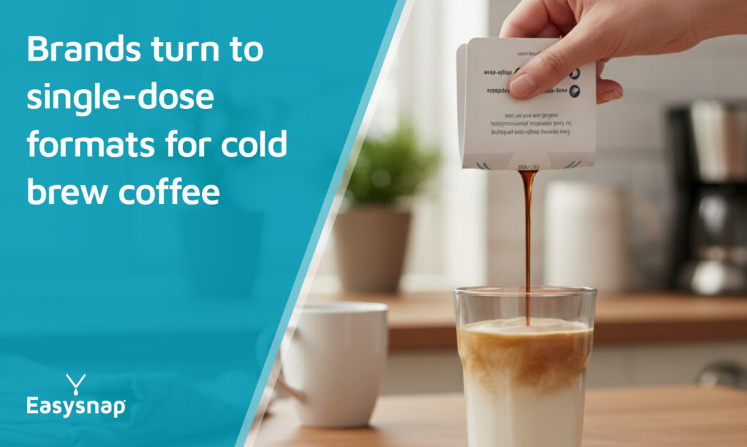 Cold brew coffee easysnap single serve easy opening pack