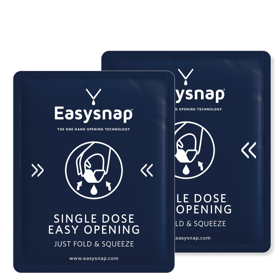 Size and dimension big Easysnap single serve