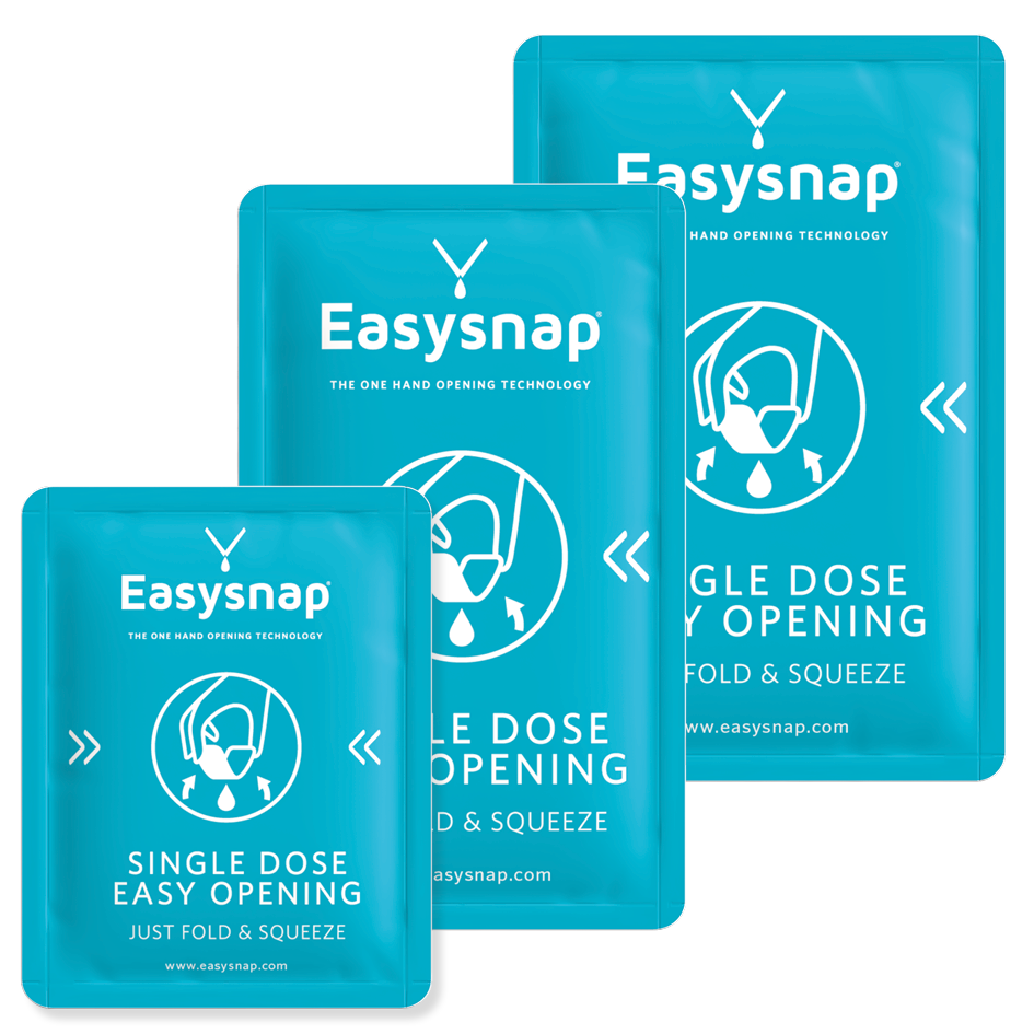 Size and dimension medium Easysnap single serve