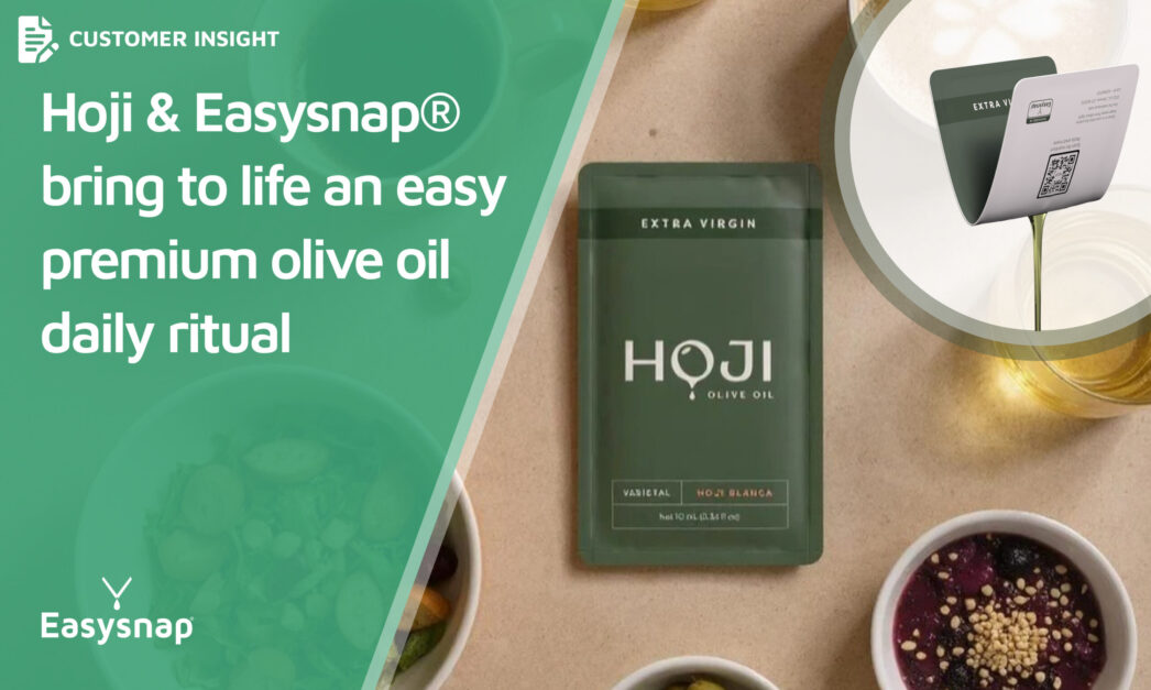 Hoji and Easysnap for a premium single serve food olive oil