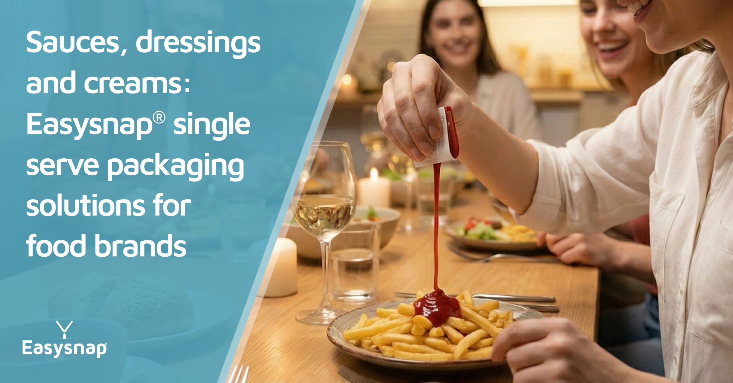 Cover Easysnap single serve easy opening for food market