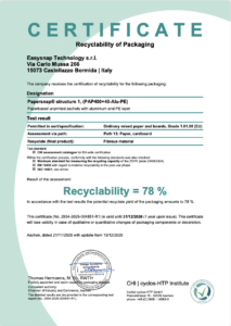 Cyclos certficate Easysnap Papersnap