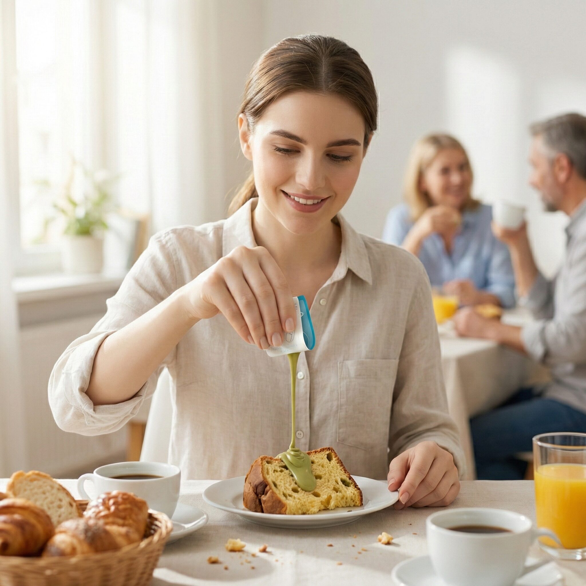 Easysnap single dose with Pistacho Cream