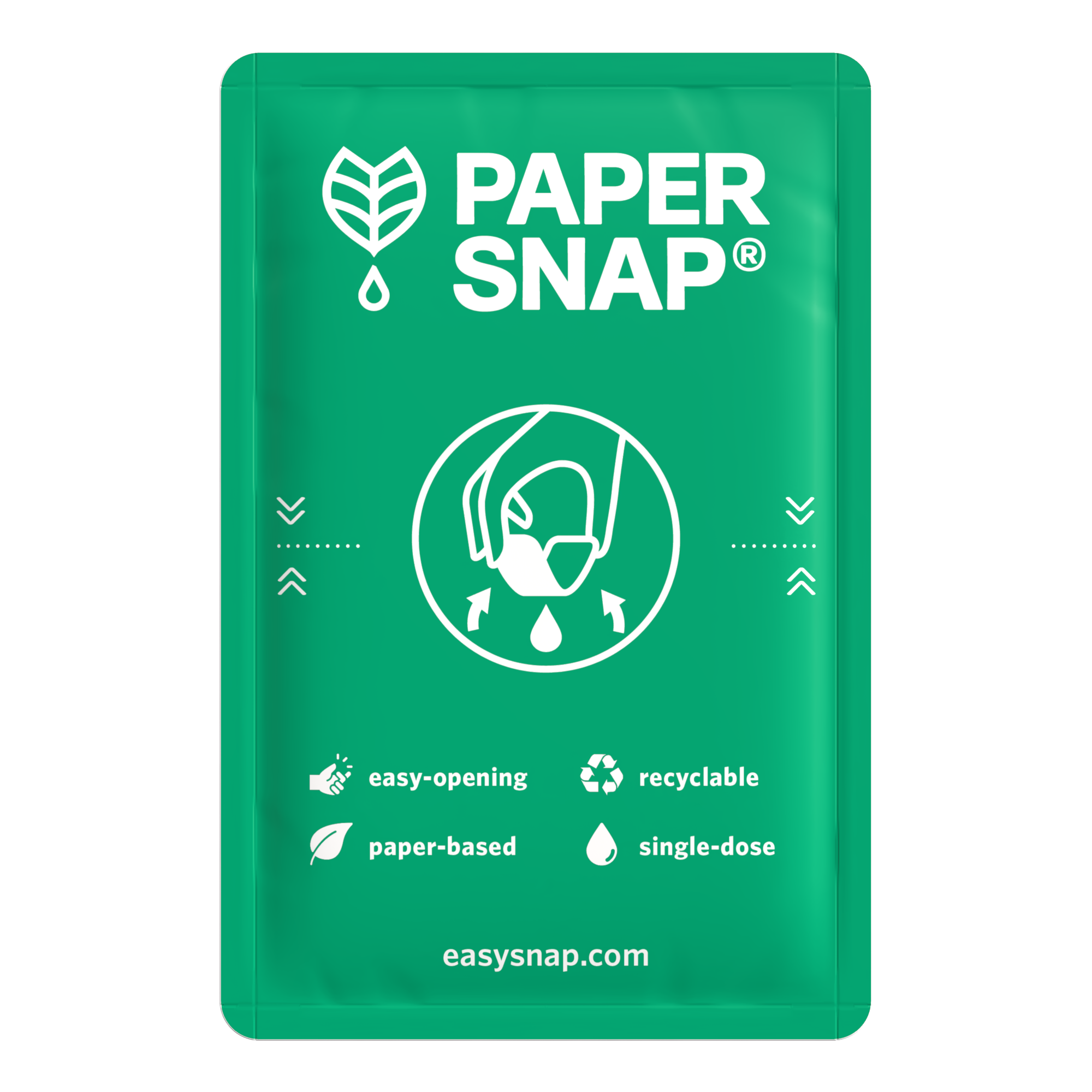 Papersnap single dose sustainable packaging easy to open