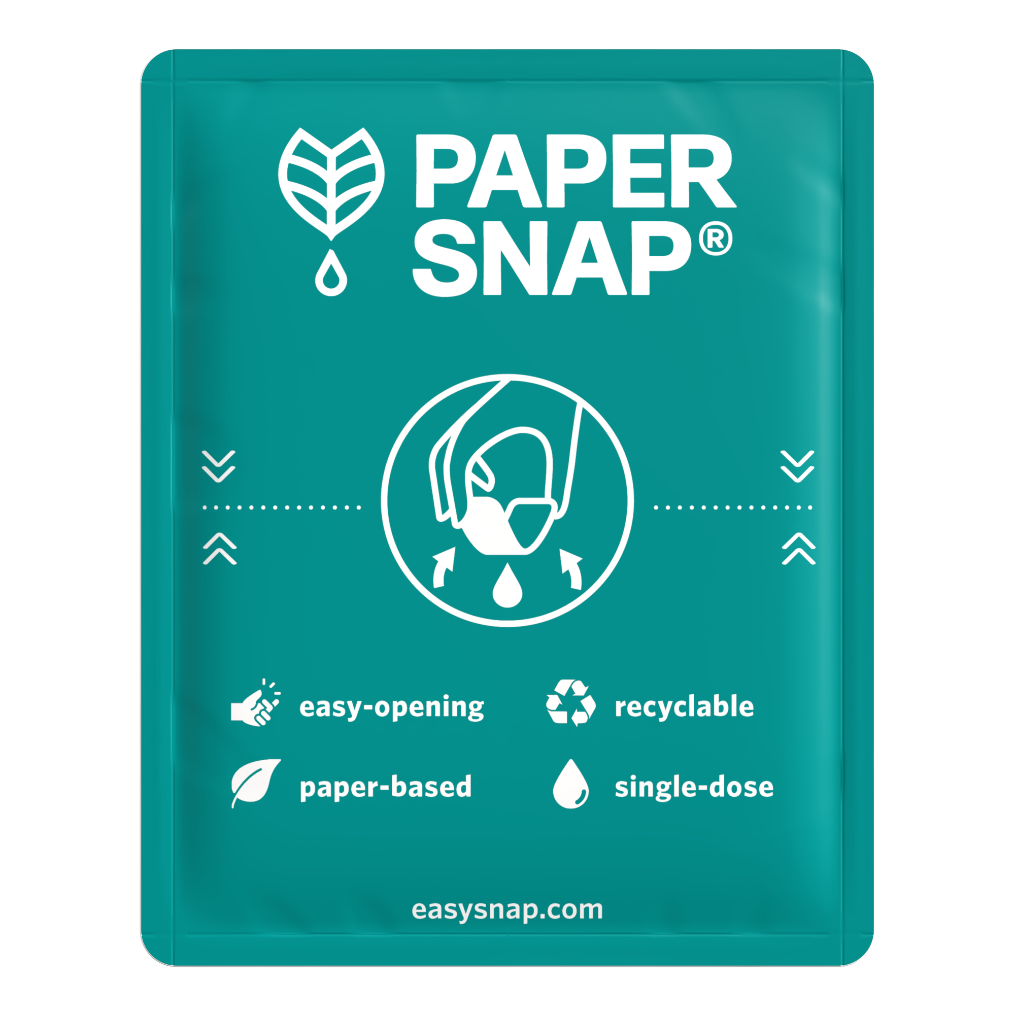 Papersnap single dose sustainable packaging easy to open