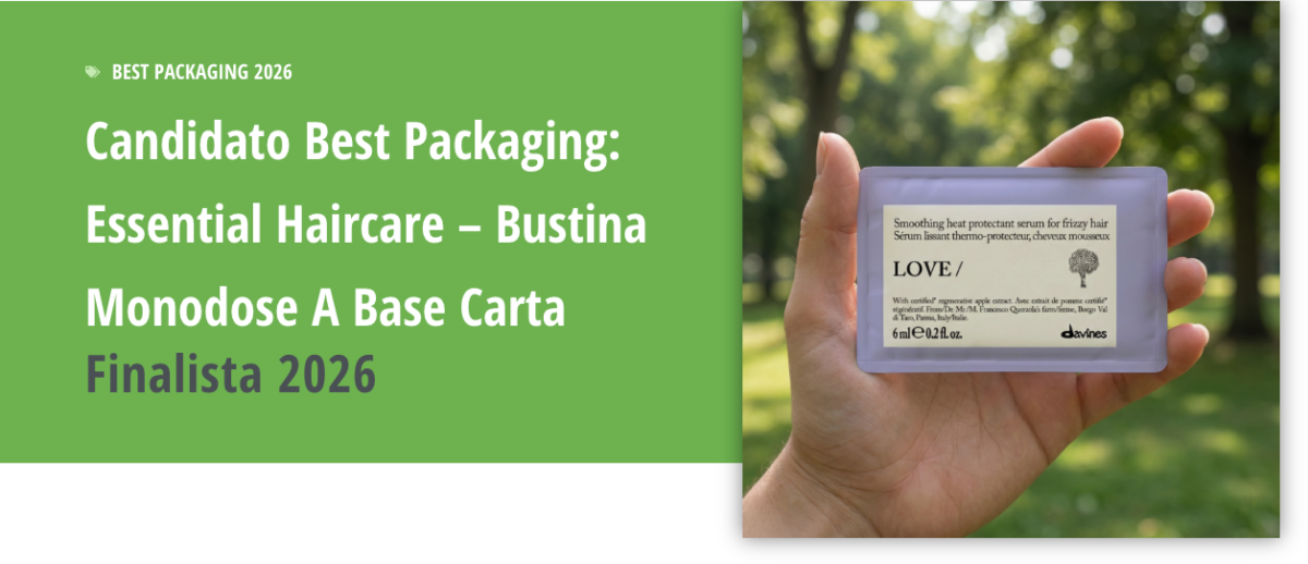 Best Packaging: Essential Haircare Papersnap Single Dose Easy to use