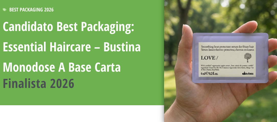 Best Packaging: Essential Haircare Papersnap Single Dose Easy to use