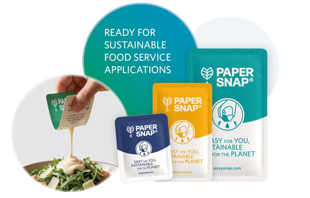 Papersnap single use paper ready for food service applications