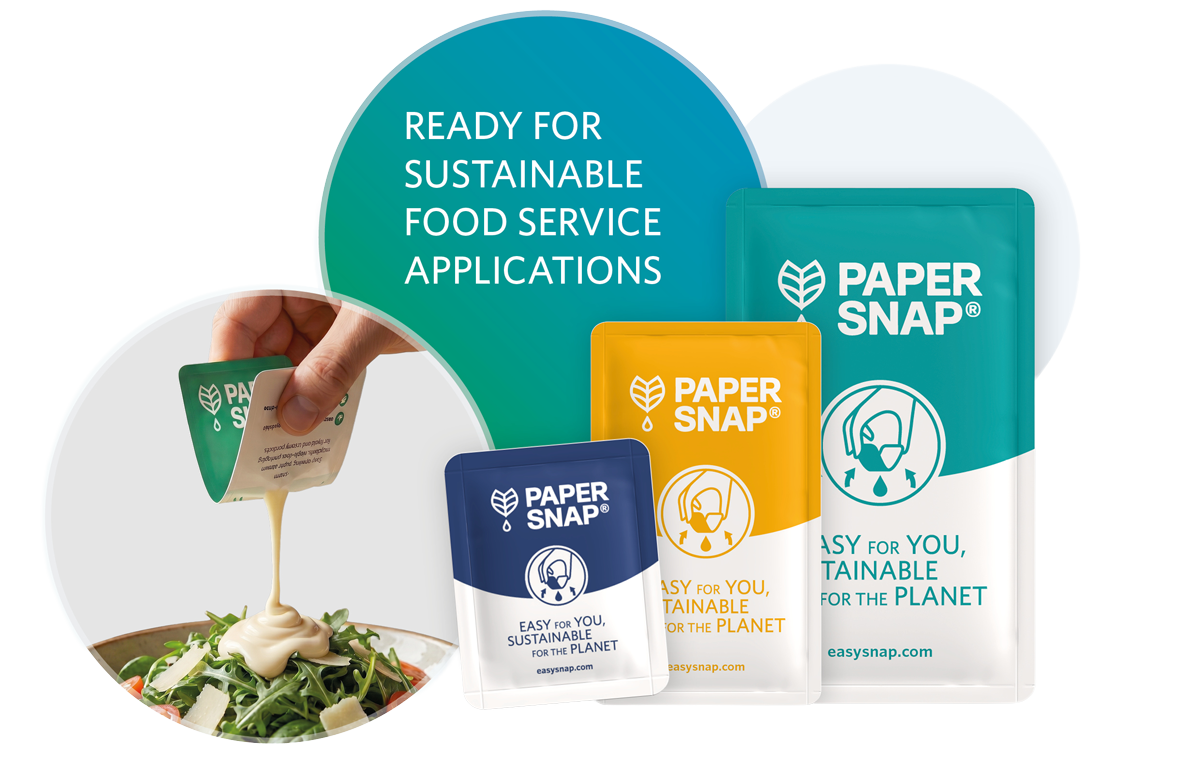 Papersnap single use paper ready for food service applications
